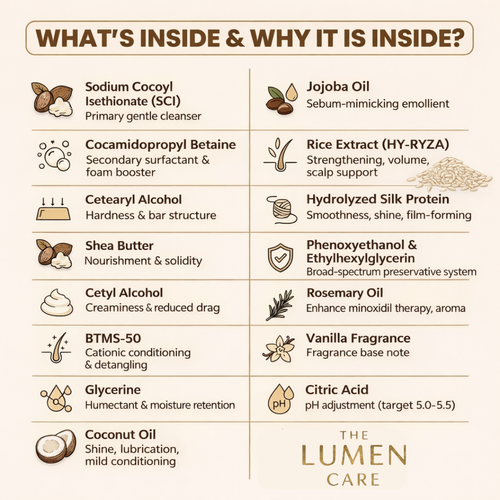 Lumen Oryza - Silk Protein Solid Shampoo